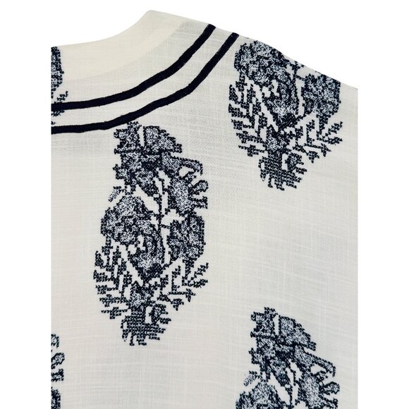 NWT Anthropologie Relaxed Kimono Cover Up Lounge Top | Coastal Boho Artsy Luxe M - Picture 12 of 16